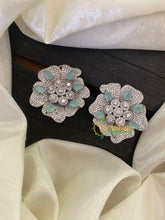 Pastel Blue American Diamond Stud -G6668